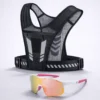 Chaleco + Lentes UV Blanco/Rosa