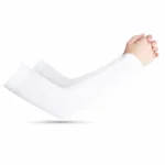 Mangas Deportivas Con Protección UV (1 Par; color blanco)
